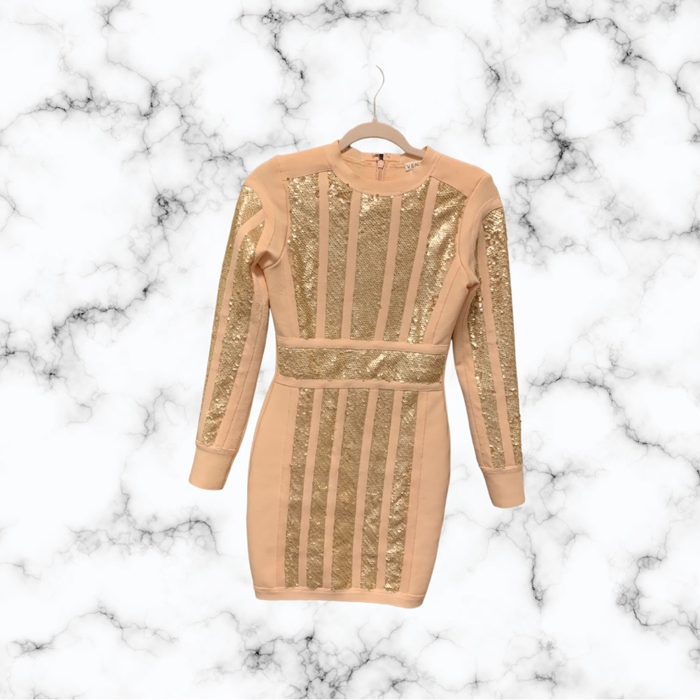 Pink Sequins Dress
